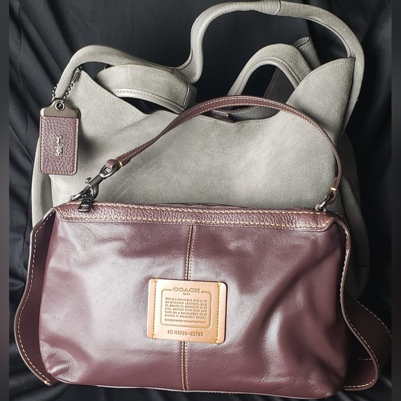 Coach 1941 Bandit Hobo 39 Grey Suede - Picture 1 of 17